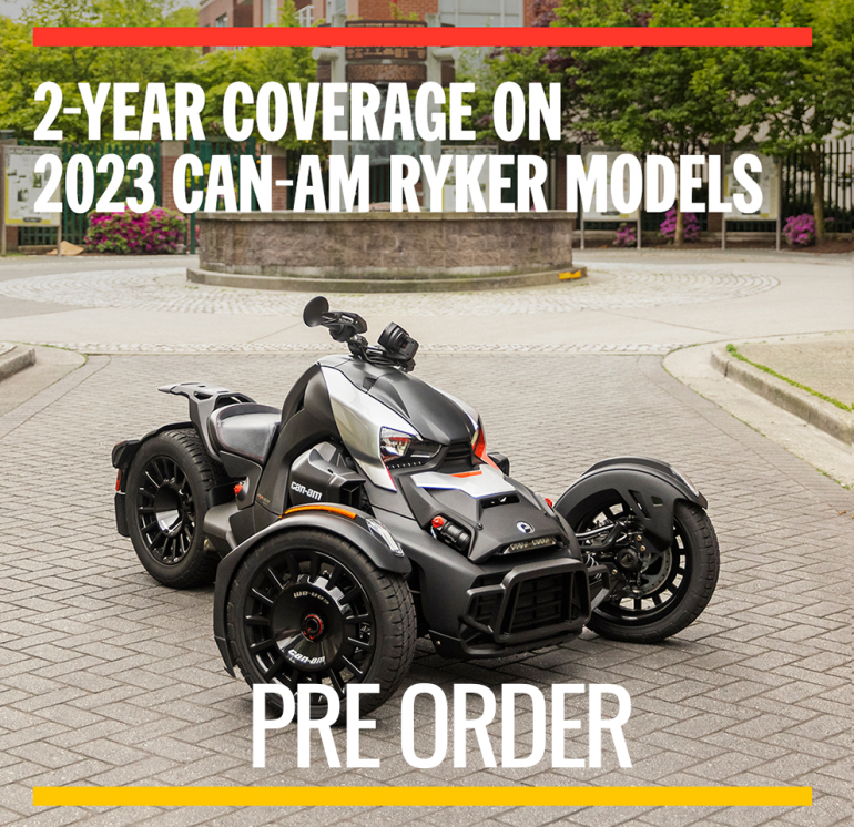 PRE ORDER YOUR 2023 CAN-AM RYKER