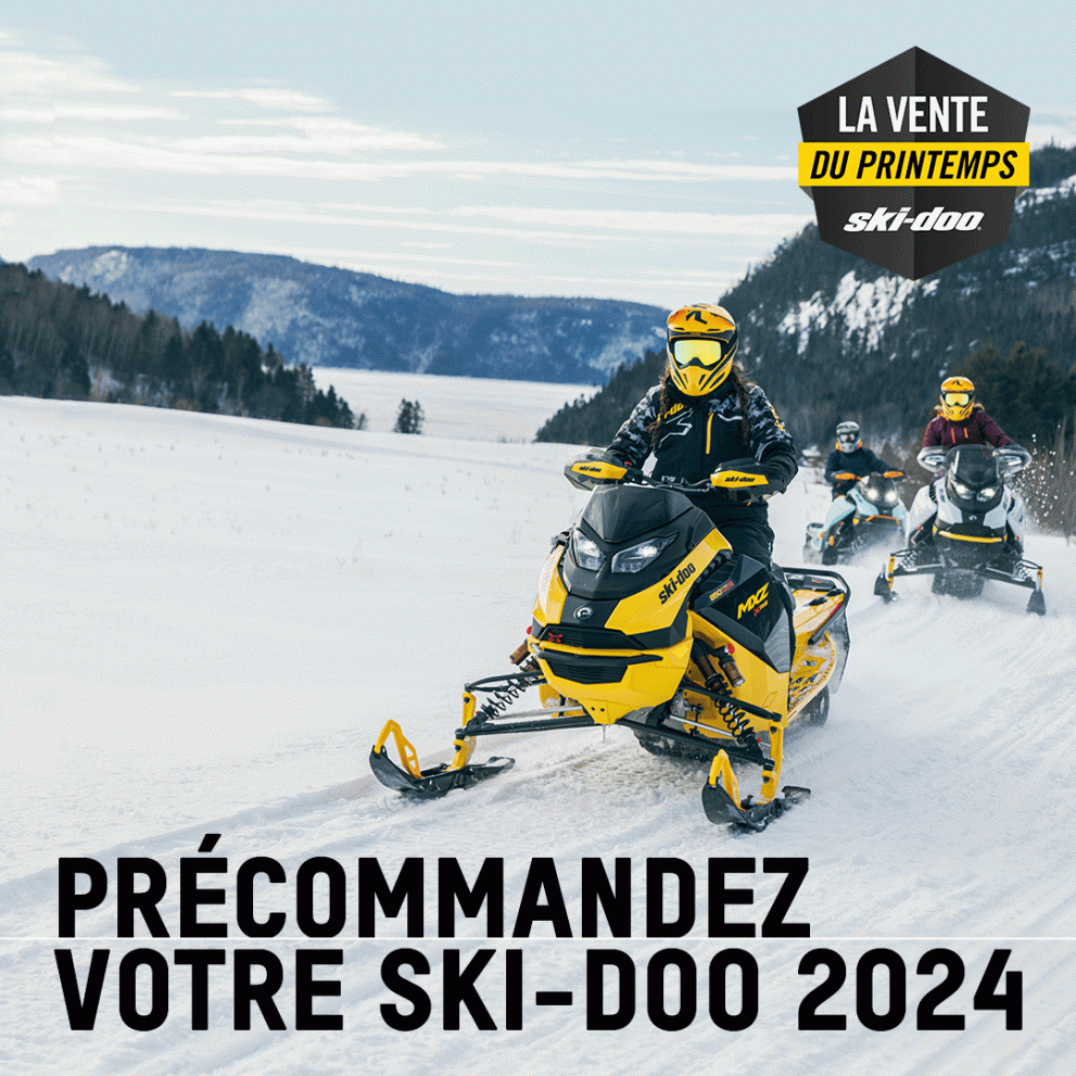 C’est le temps des précommandes Ski-Doo 2024 jusqu’au 31 mars